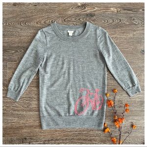 J Crew Factory Intarsia Bike Sweater